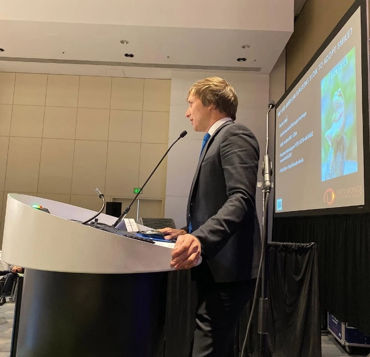 Dr. Hamilton giving a lecture