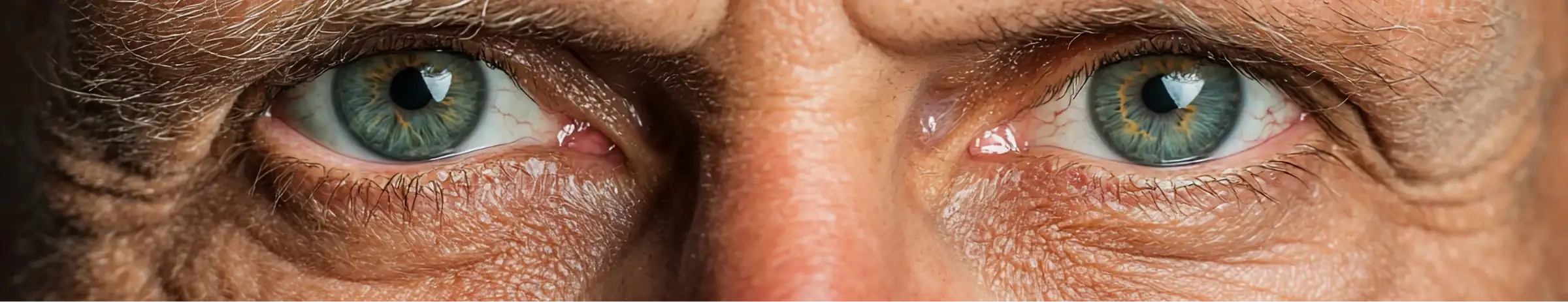 Senior man eyes closeup