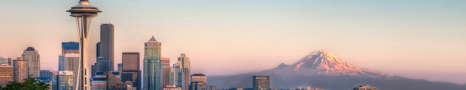 Panoramic view of the needle in Seattle, Washington